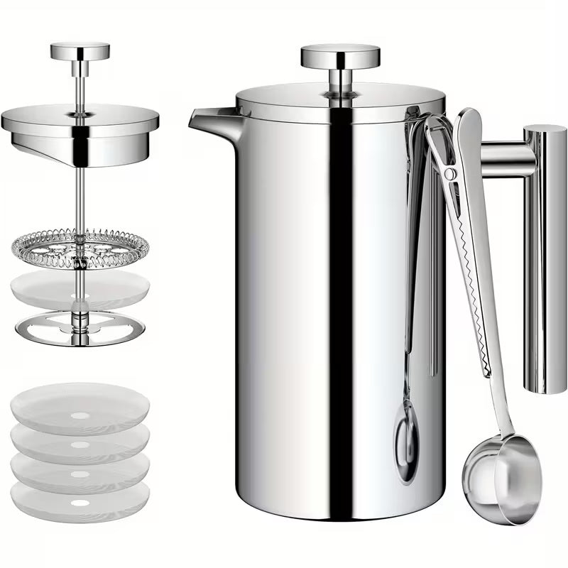 PRENSA FRANCESA DE DOBLE PARED – 750 ML (ACERO 304)