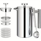 PRENSA FRANCESA DE DOBLE PARED – 750 ML (ACERO 304)