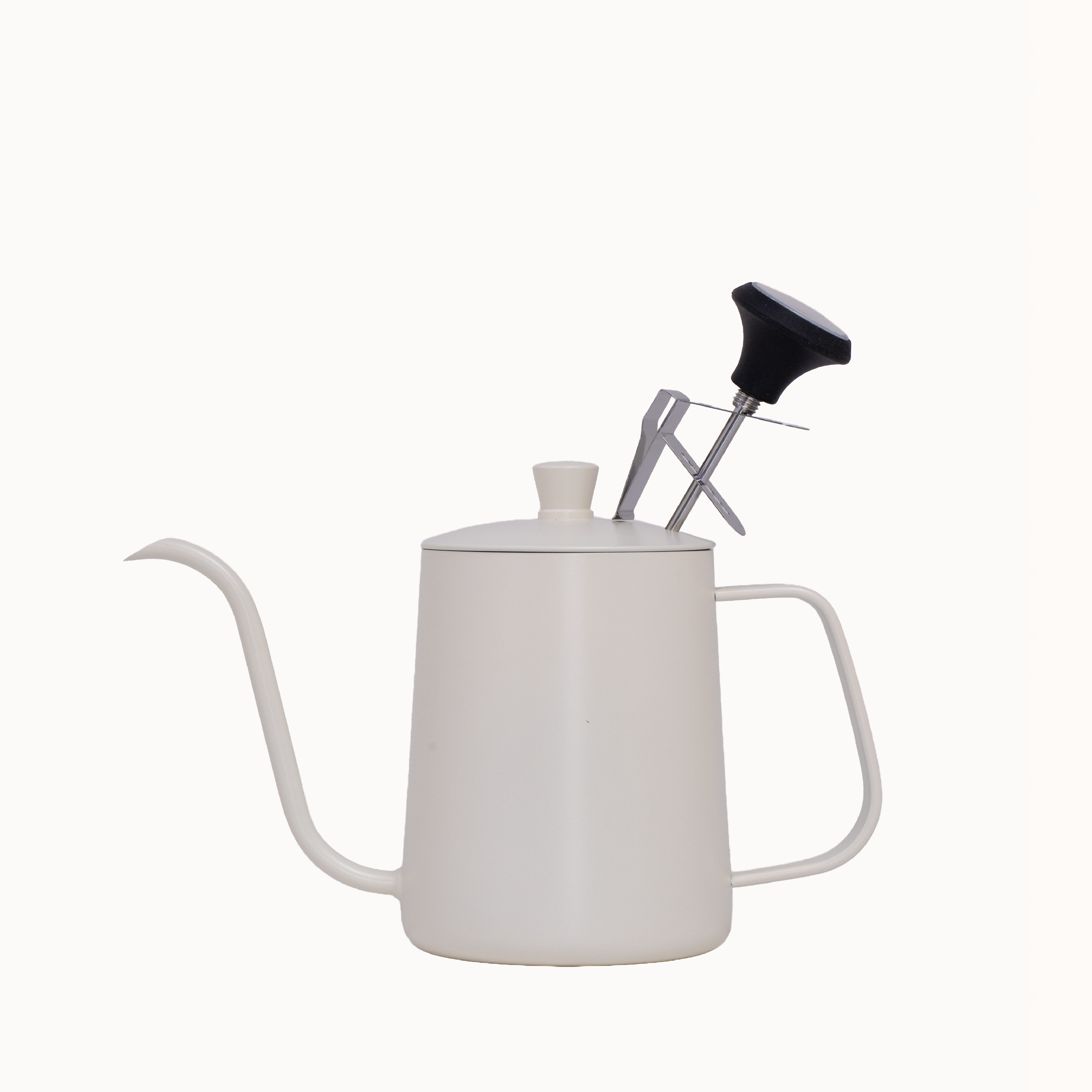 Kettle Premium con Termómetro – 600 ml (Blanca)