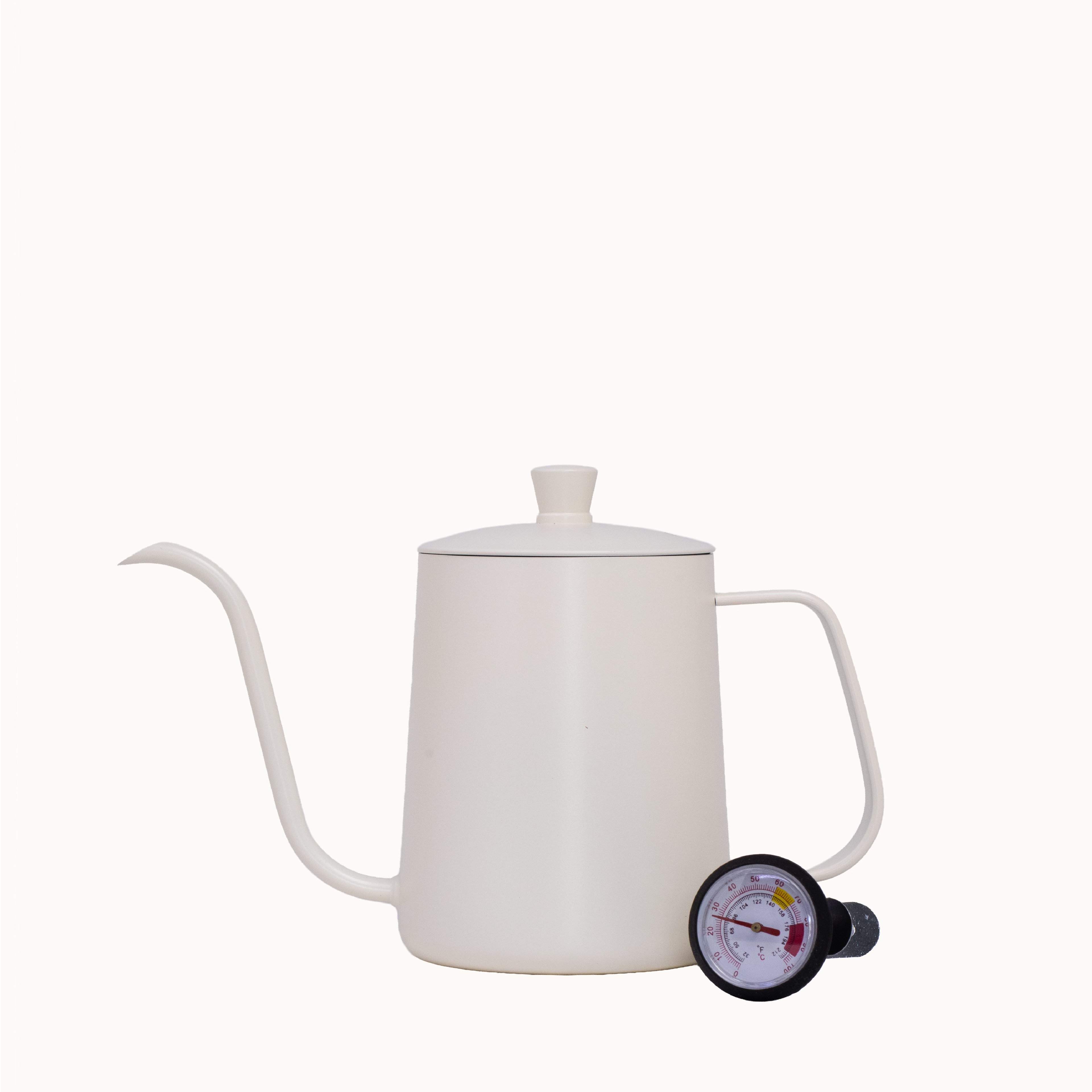 Kettle Premium con Termómetro – 600 ml (Blanca)