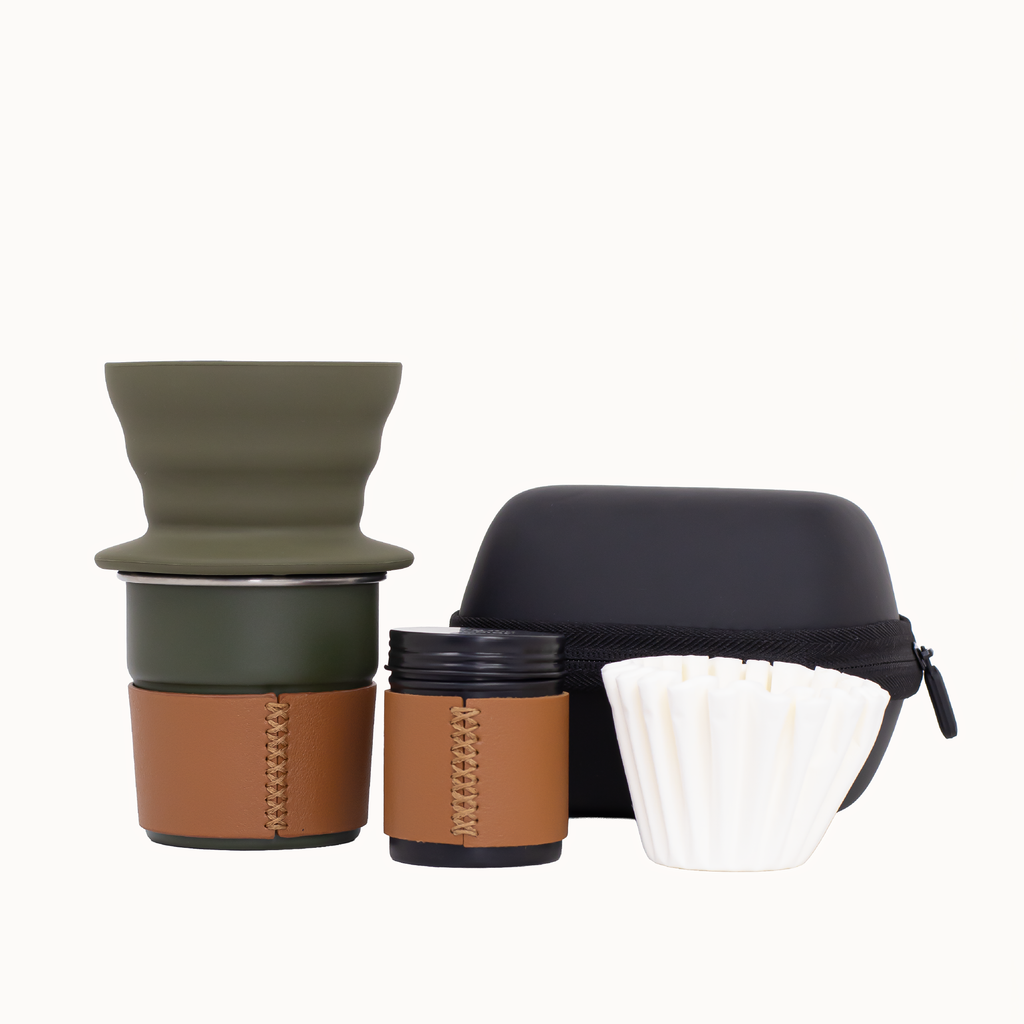 KT Thermo Set – Cafetera de Silicona V60 / Kit de Viaje