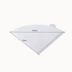 Filtros de Papel V01 – 50 Unidades (Método V60 / Dripper Cónico